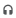 Gray over-ear headphones icon on white background, simple and minimal design.